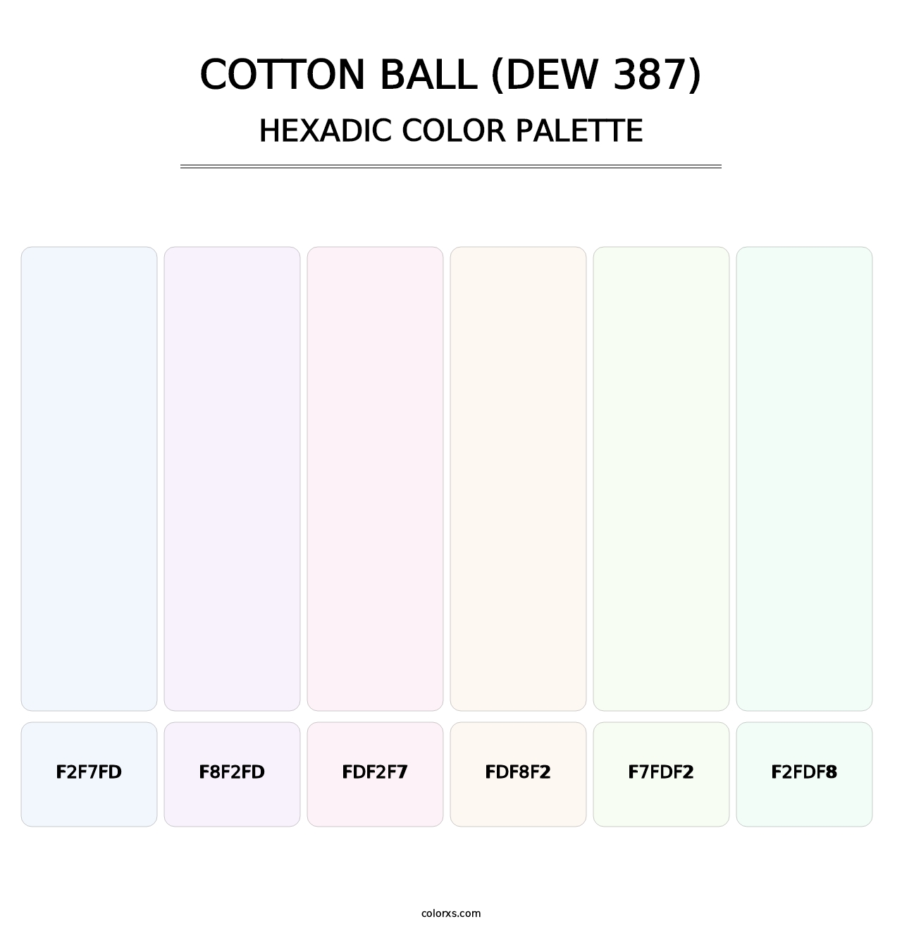 Cotton Ball (DEW 387) - Hexadic Color Palette