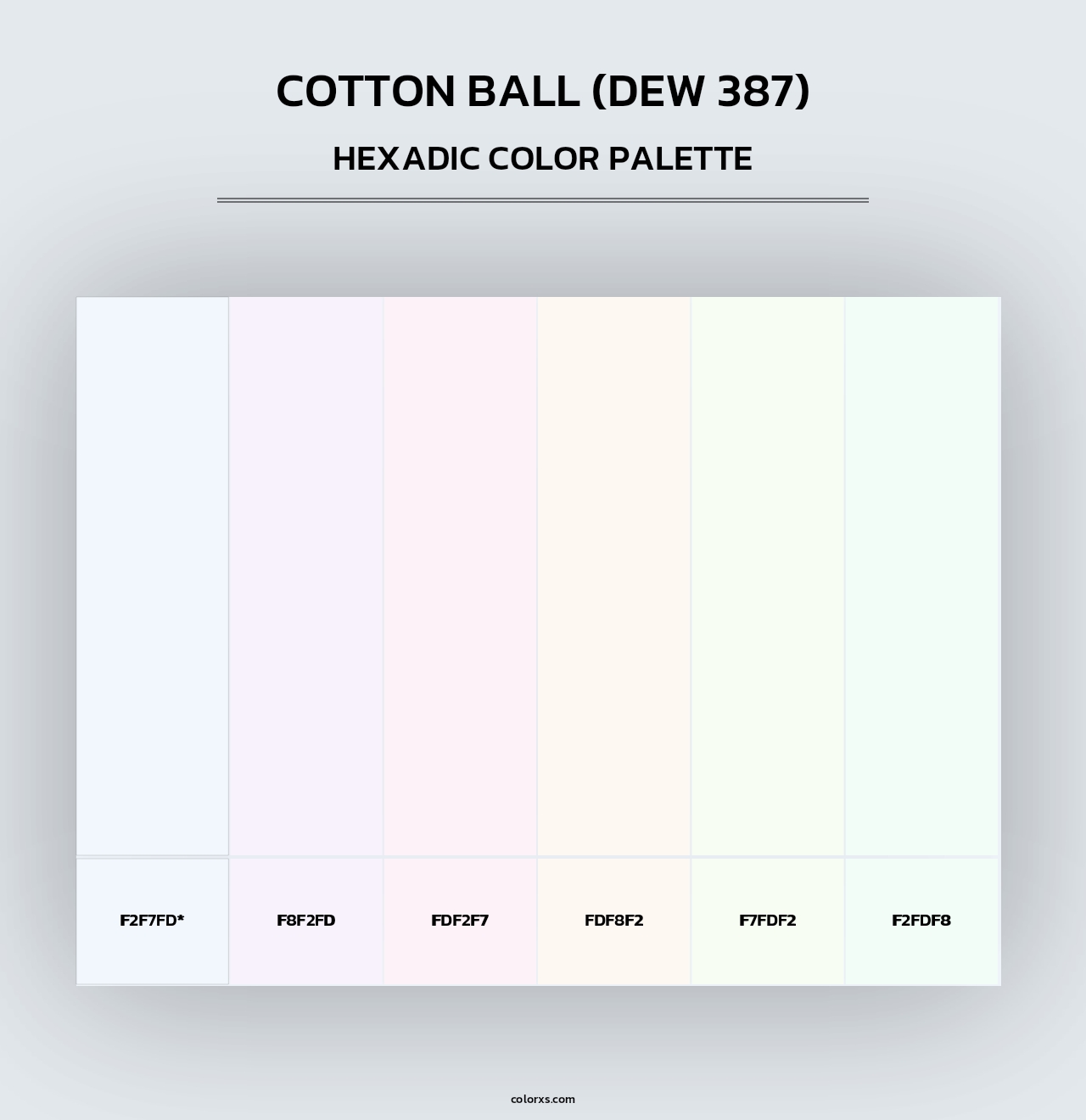 Cotton Ball (DEW 387) - Hexadic Color Palette