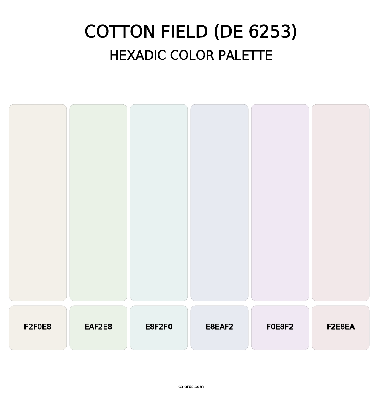 Cotton Field (DE 6253) - Hexadic Color Palette