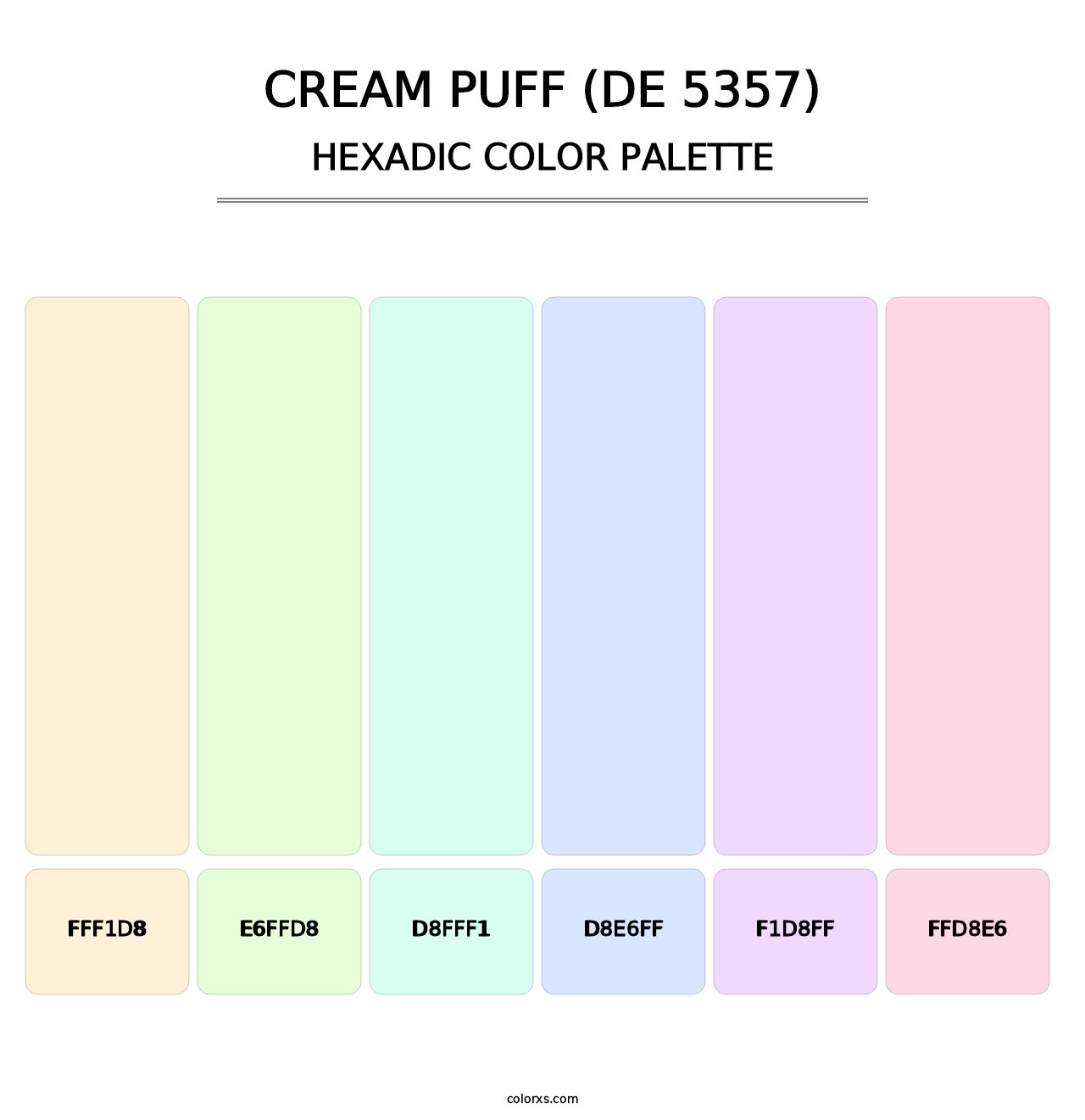 Cream Puff (DE 5357) - Hexadic Color Palette