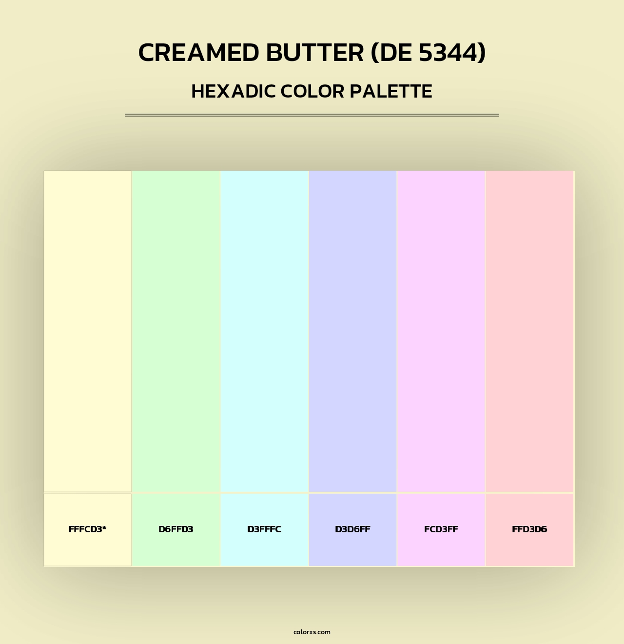 Creamed Butter (DE 5344) - Hexadic Color Palette