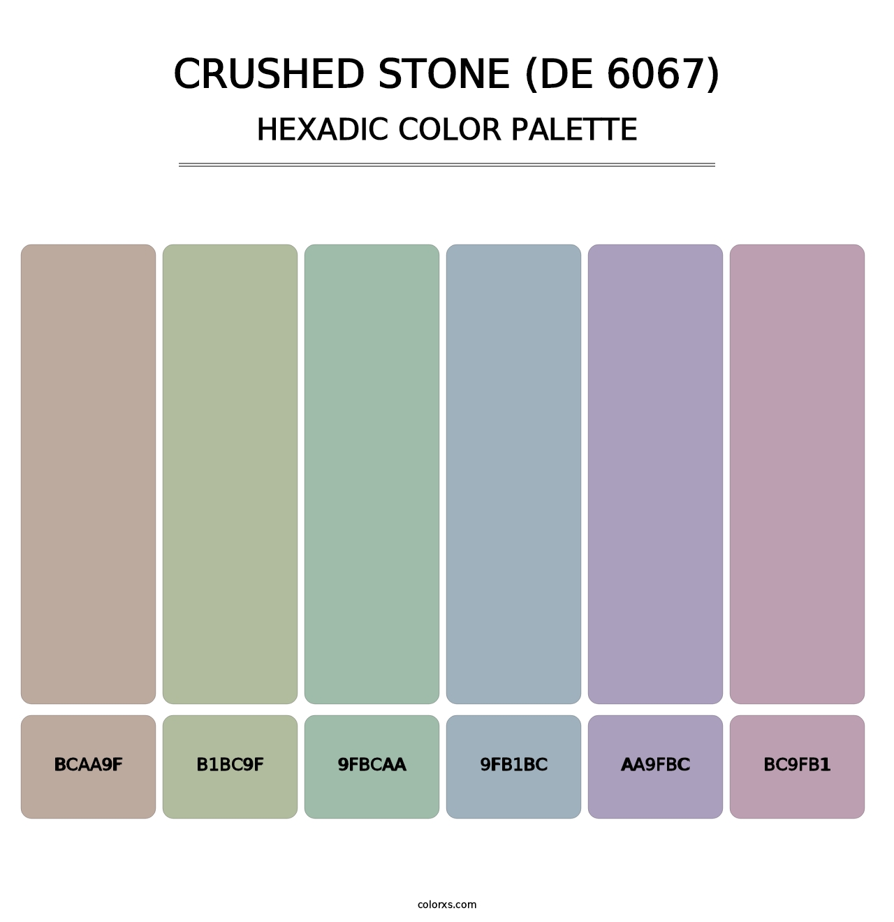 Crushed Stone (DE 6067) - Hexadic Color Palette