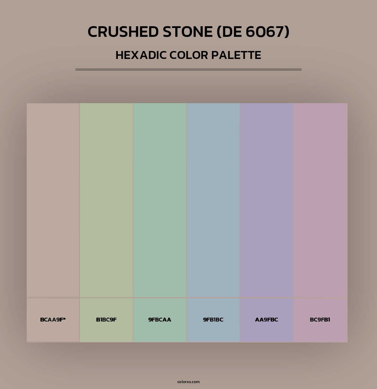 Crushed Stone (DE 6067) - Hexadic Color Palette