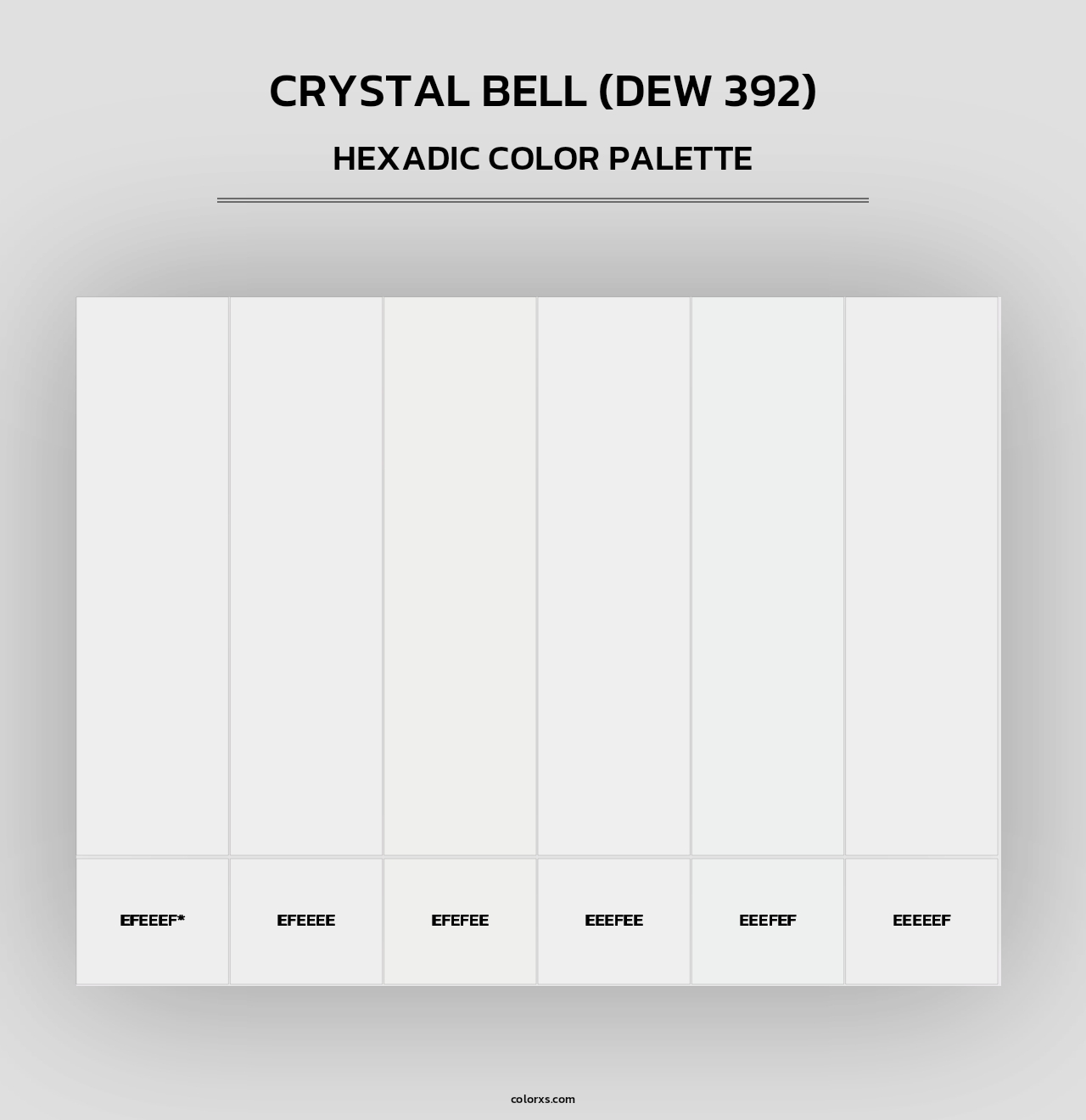 Crystal Bell (DEW 392) - Hexadic Color Palette