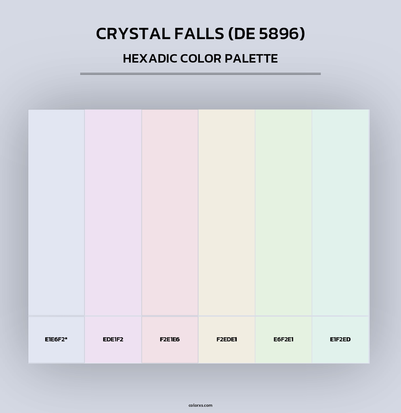 Crystal Falls (DE 5896) - Hexadic Color Palette