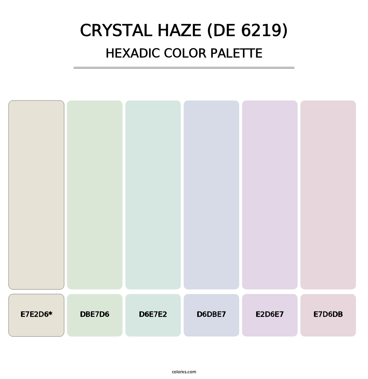 Crystal Haze (DE 6219) - Hexadic Color Palette