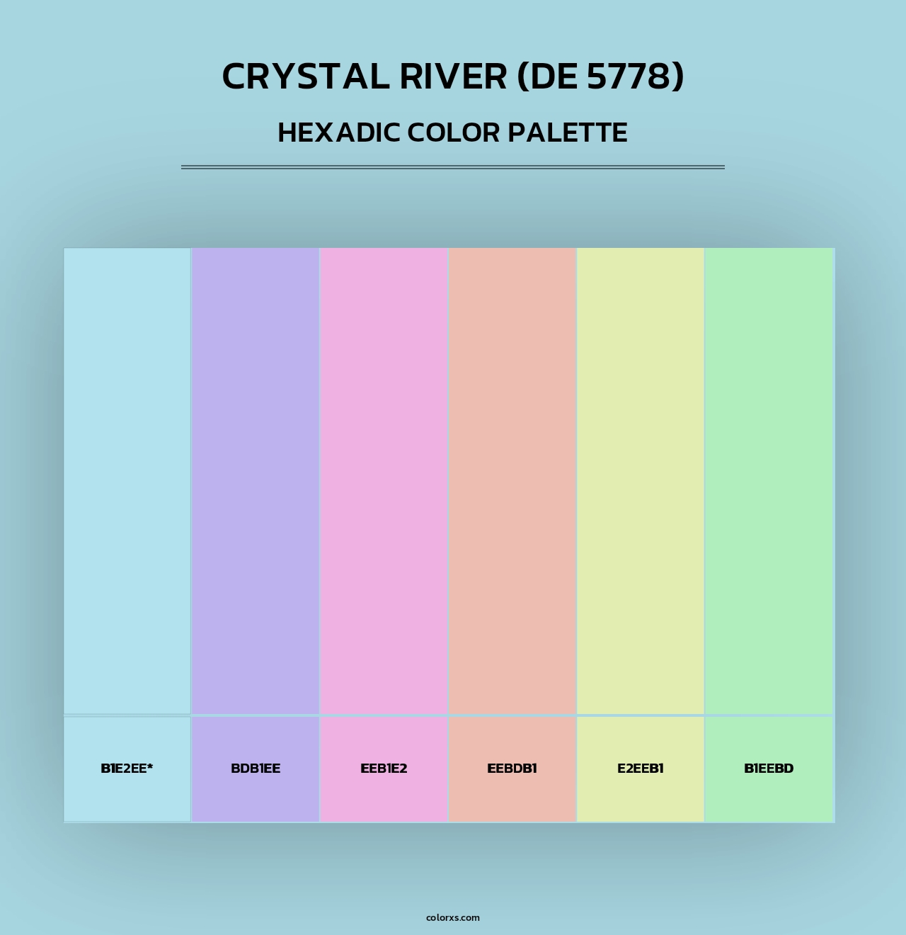 Crystal River (DE 5778) - Hexadic Color Palette