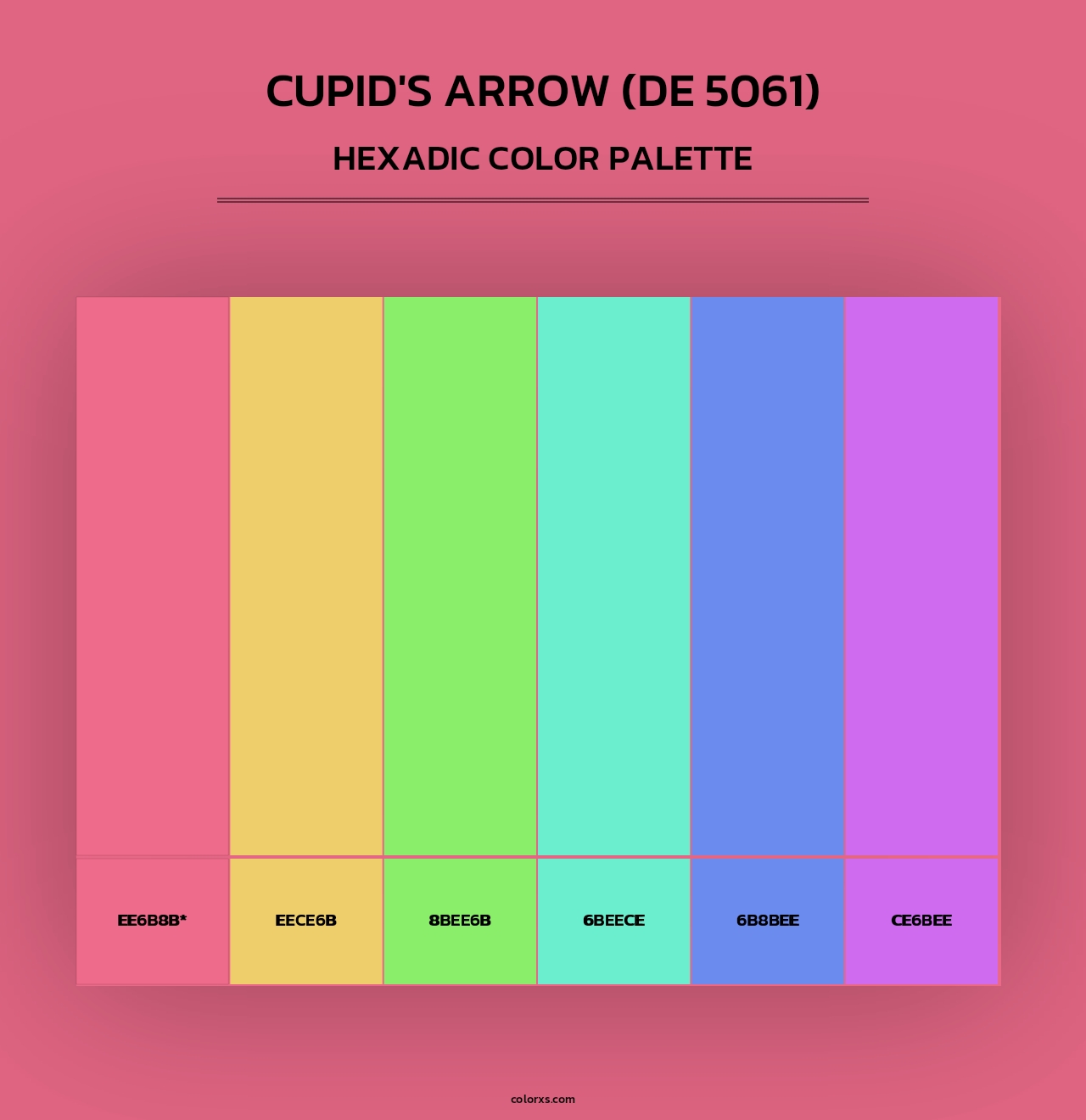 Cupid's Arrow (DE 5061) - Hexadic Color Palette