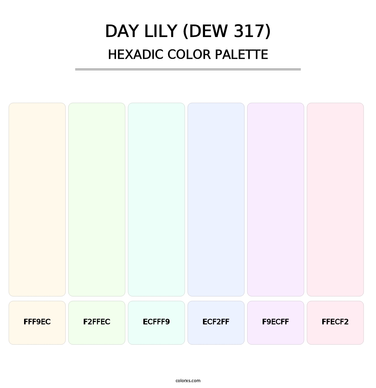 Day Lily (DEW 317) - Hexadic Color Palette