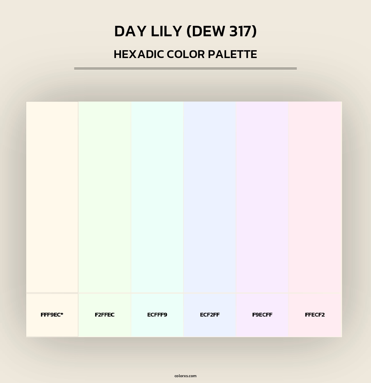 Day Lily (DEW 317) - Hexadic Color Palette