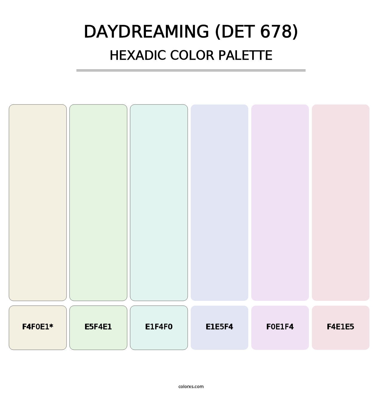 Daydreaming (DET 678) - Hexadic Color Palette