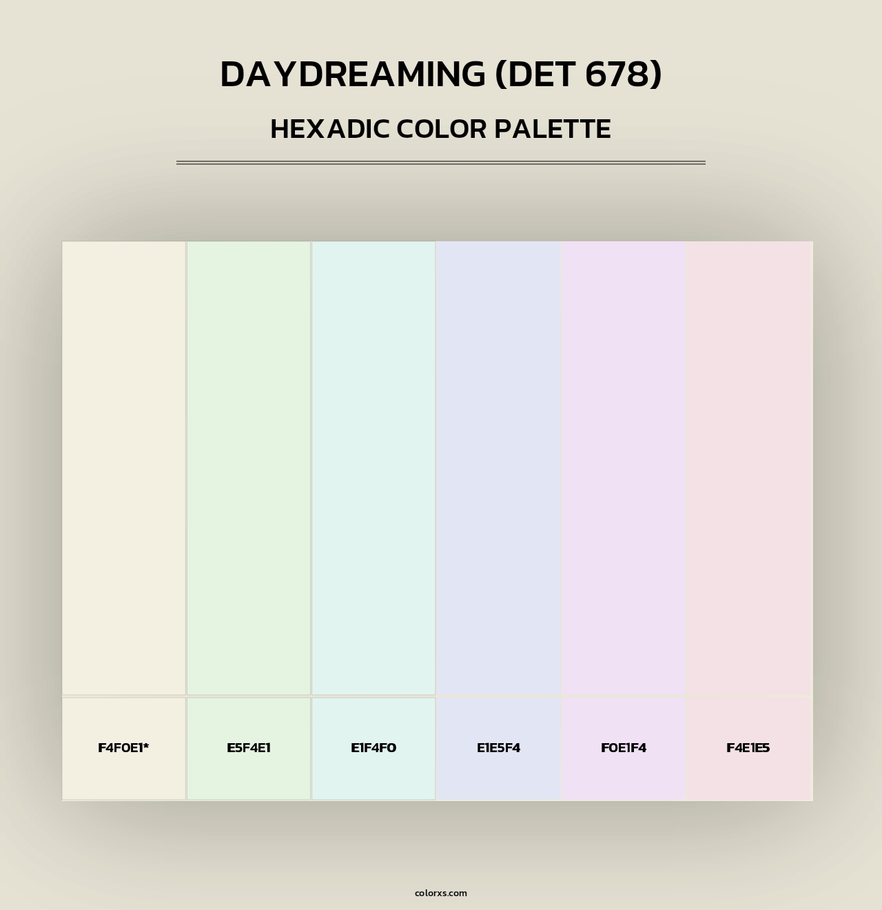 Daydreaming (DET 678) - Hexadic Color Palette