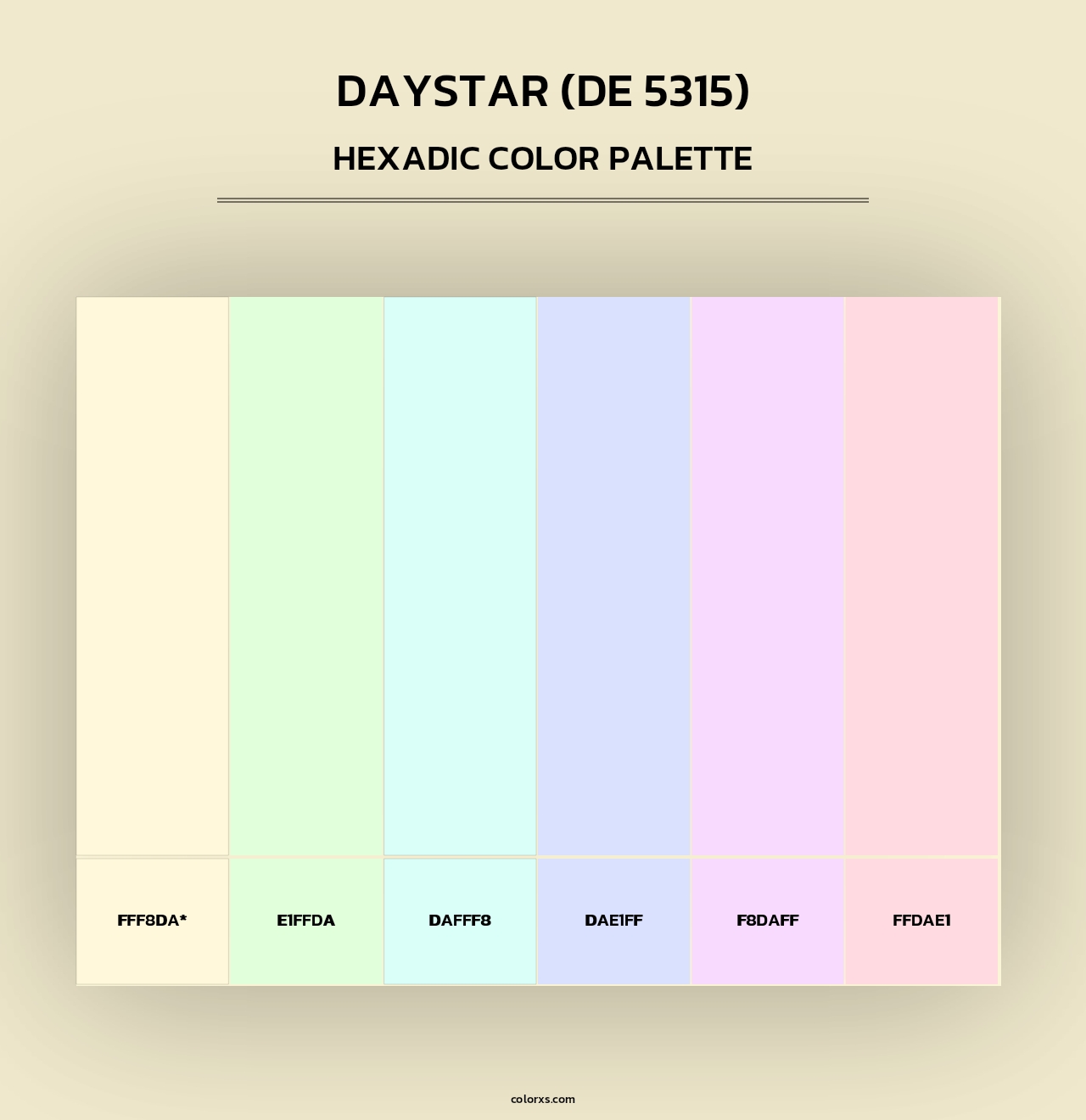Daystar (DE 5315) - Hexadic Color Palette
