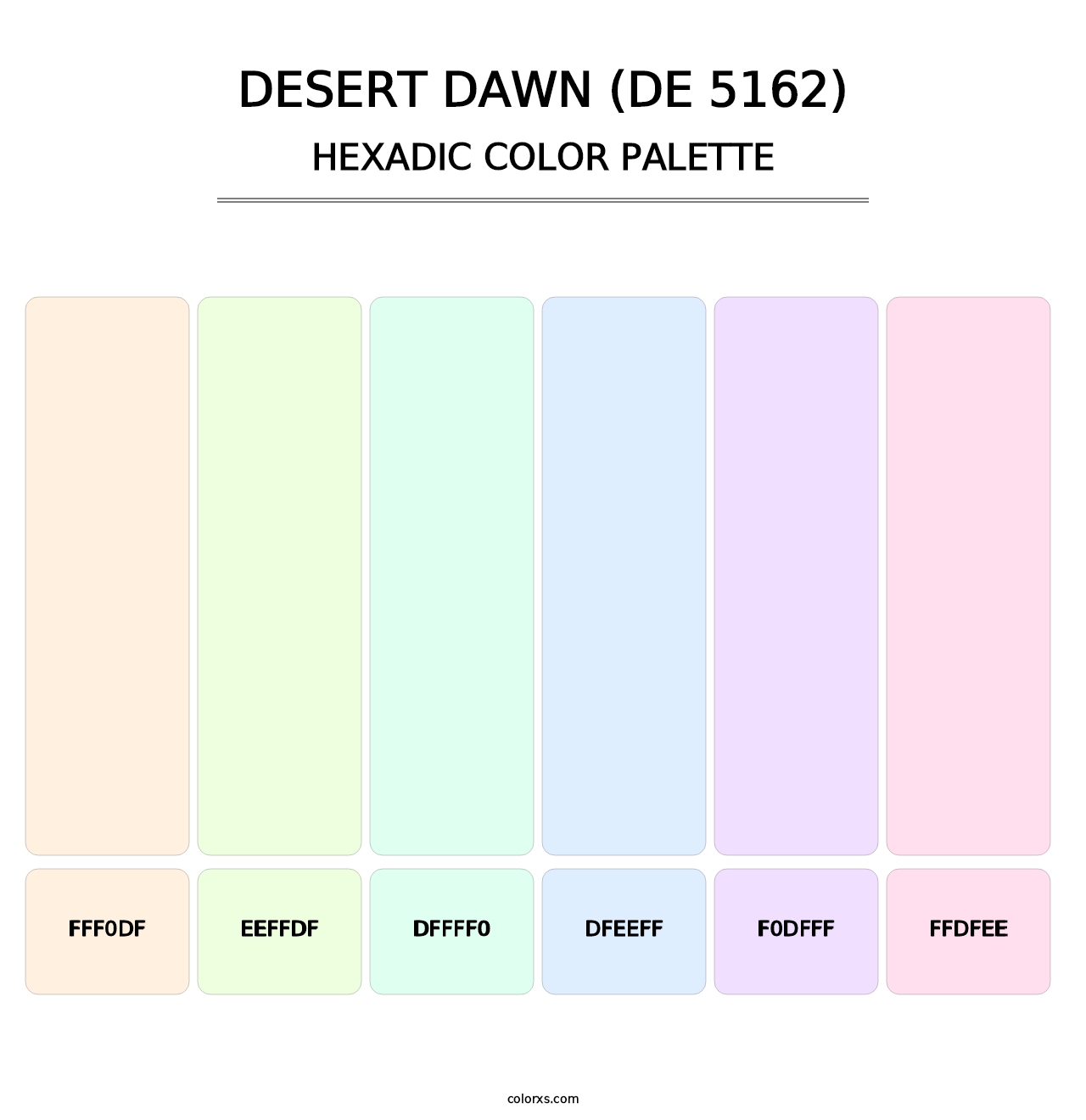 Desert Dawn (DE 5162) - Hexadic Color Palette