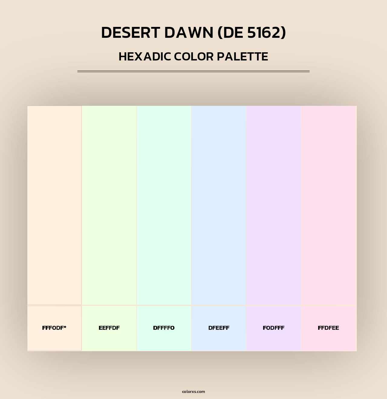 Desert Dawn (DE 5162) - Hexadic Color Palette