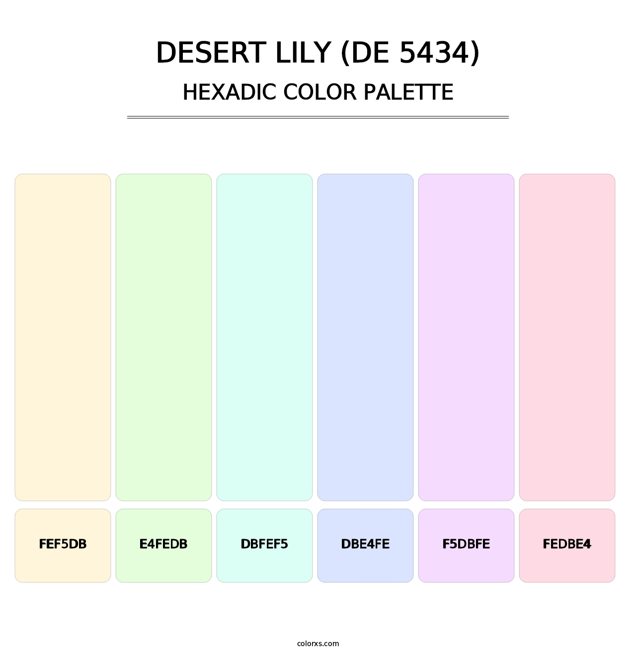 Desert Lily (DE 5434) - Hexadic Color Palette