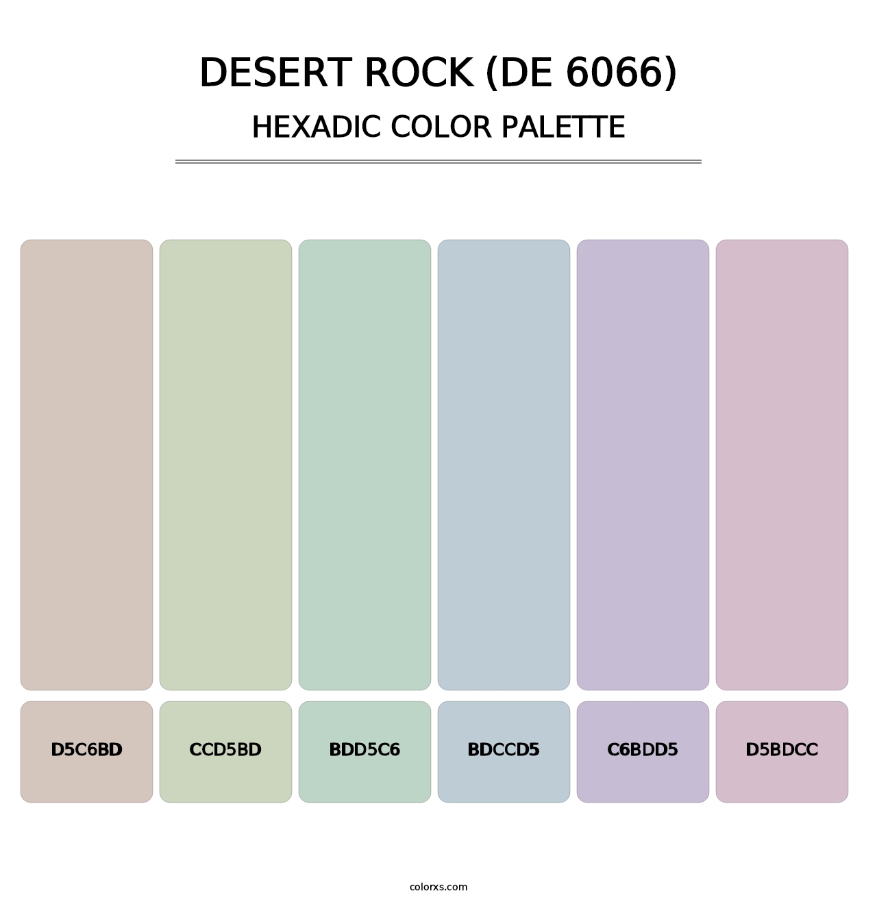 Desert Rock (DE 6066) - Hexadic Color Palette