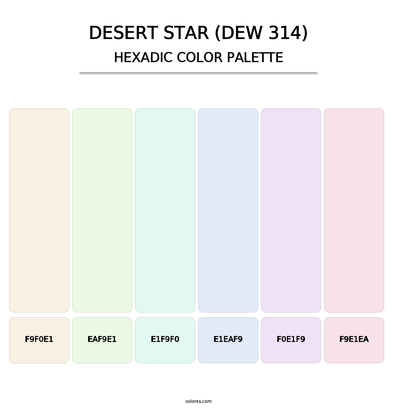Desert Star (DEW 314) - Hexadic Color Palette