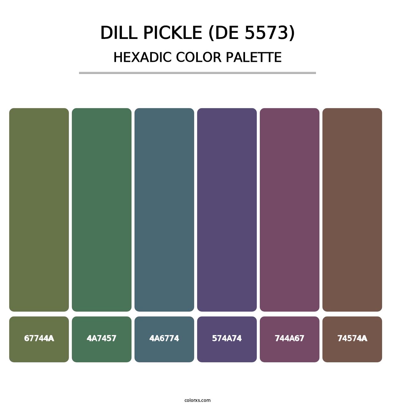 Dill Pickle (DE 5573) - Hexadic Color Palette