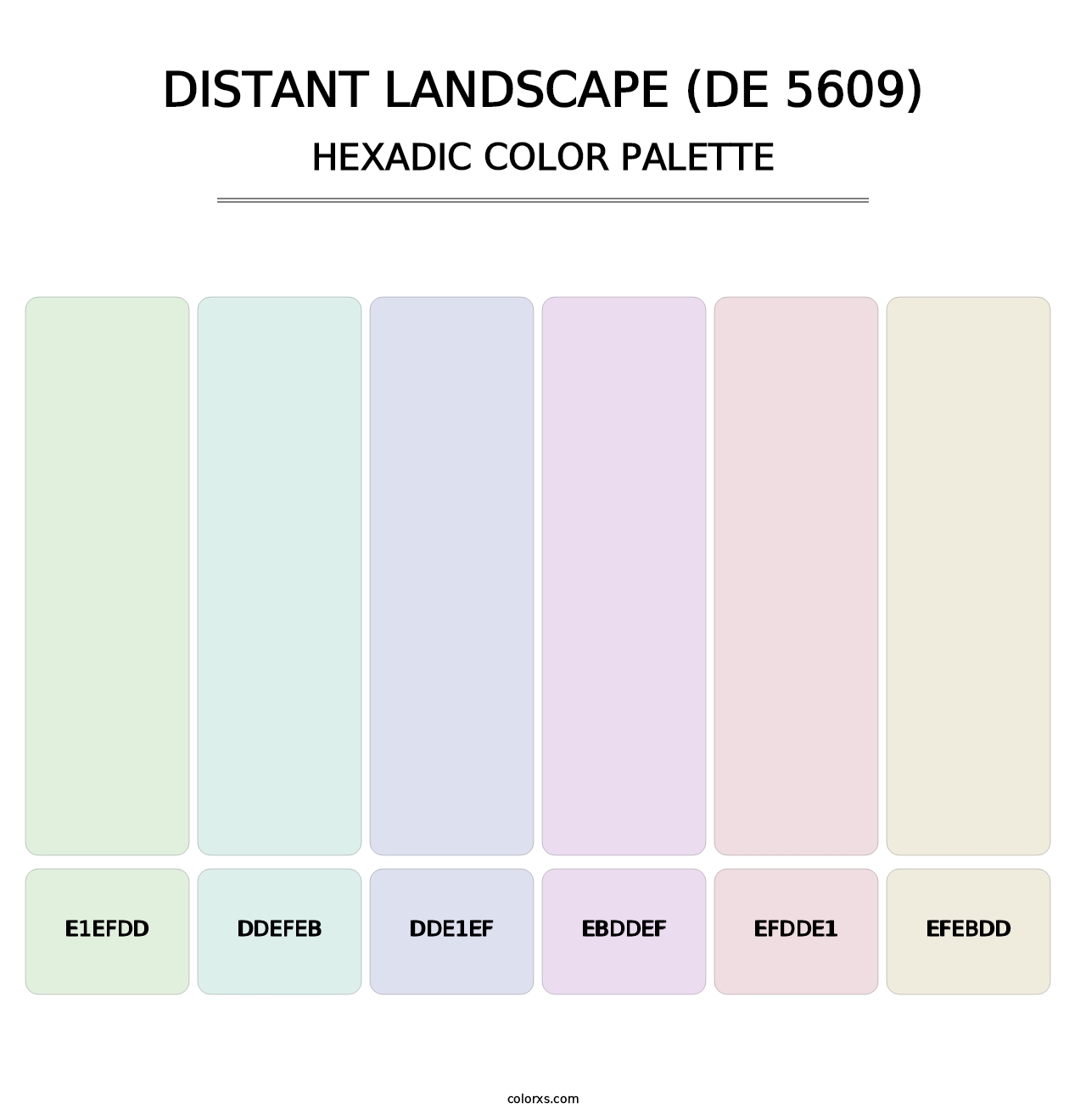 Distant Landscape (DE 5609) - Hexadic Color Palette