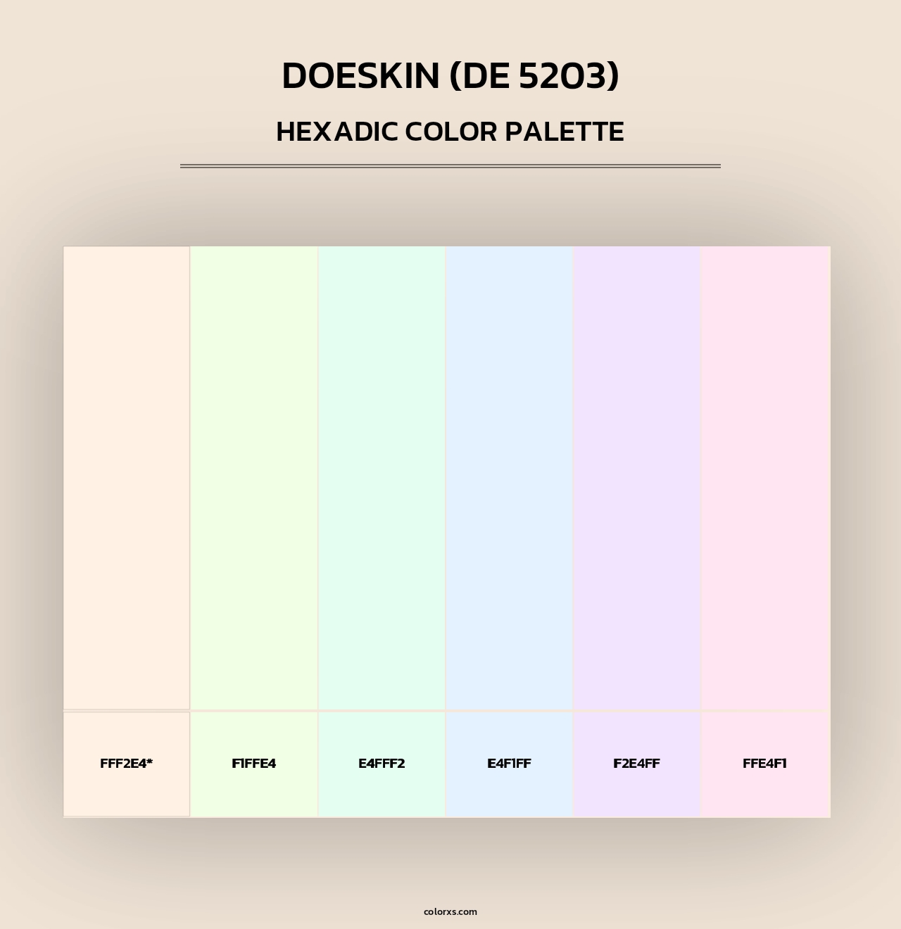 Doeskin (DE 5203) - Hexadic Color Palette