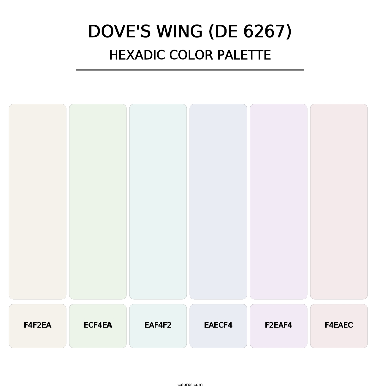 Dove's Wing (DE 6267) - Hexadic Color Palette