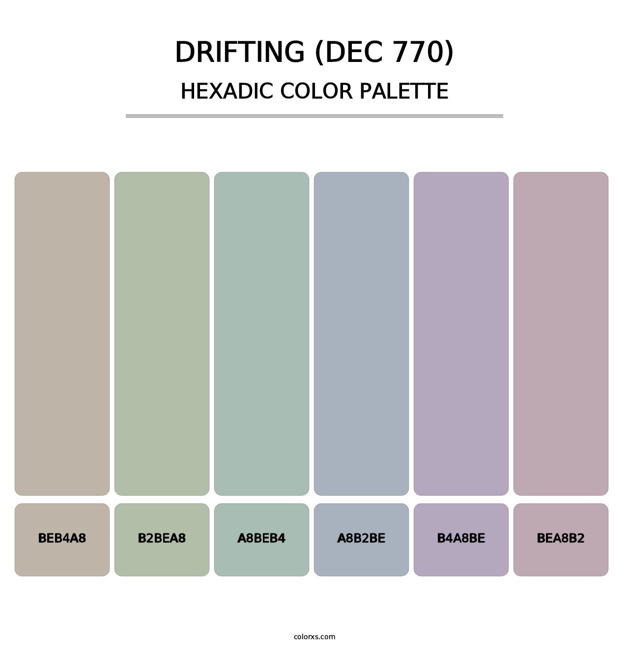 Drifting (DEC 770) - Hexadic Color Palette