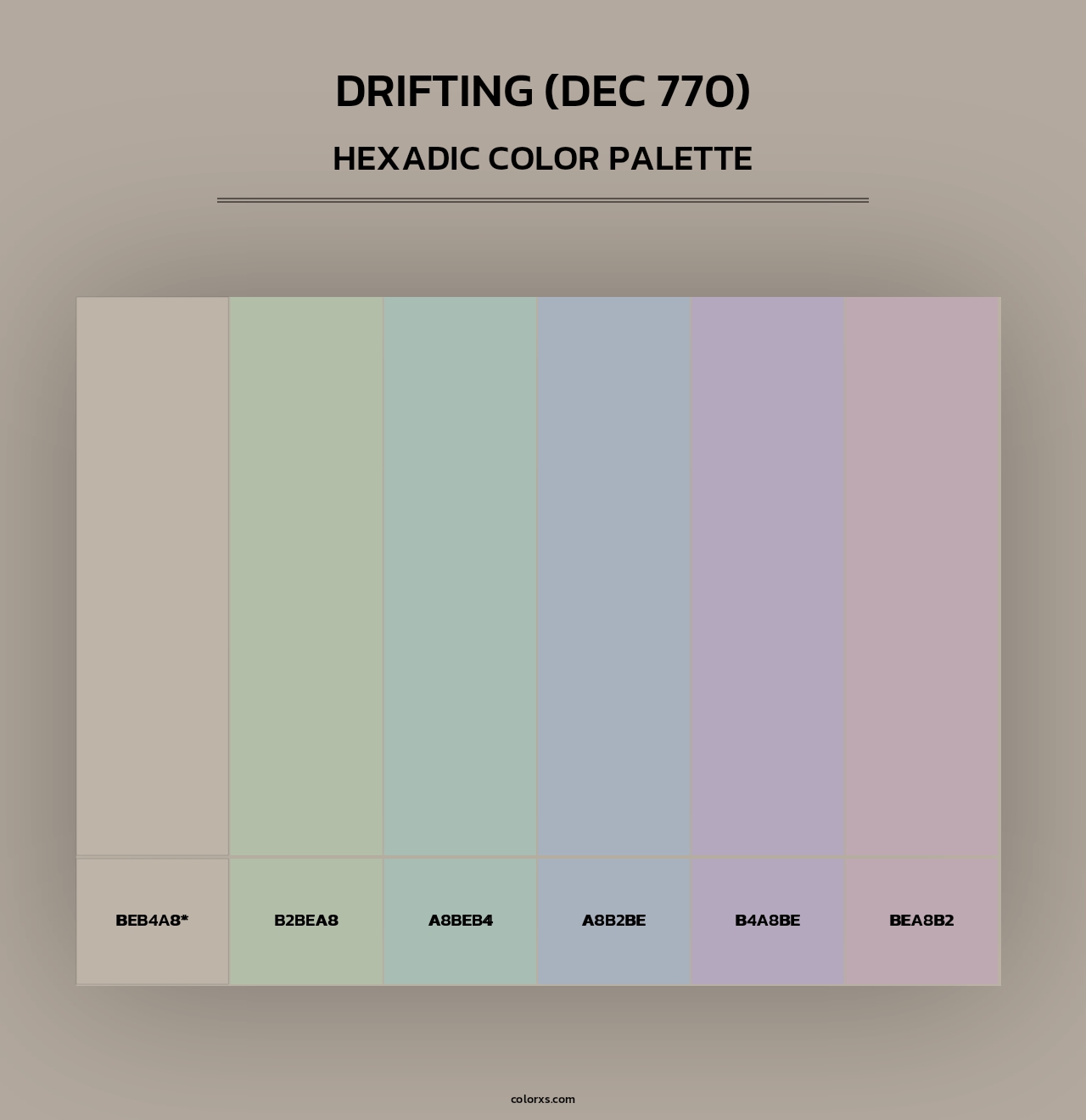 Drifting (DEC 770) - Hexadic Color Palette