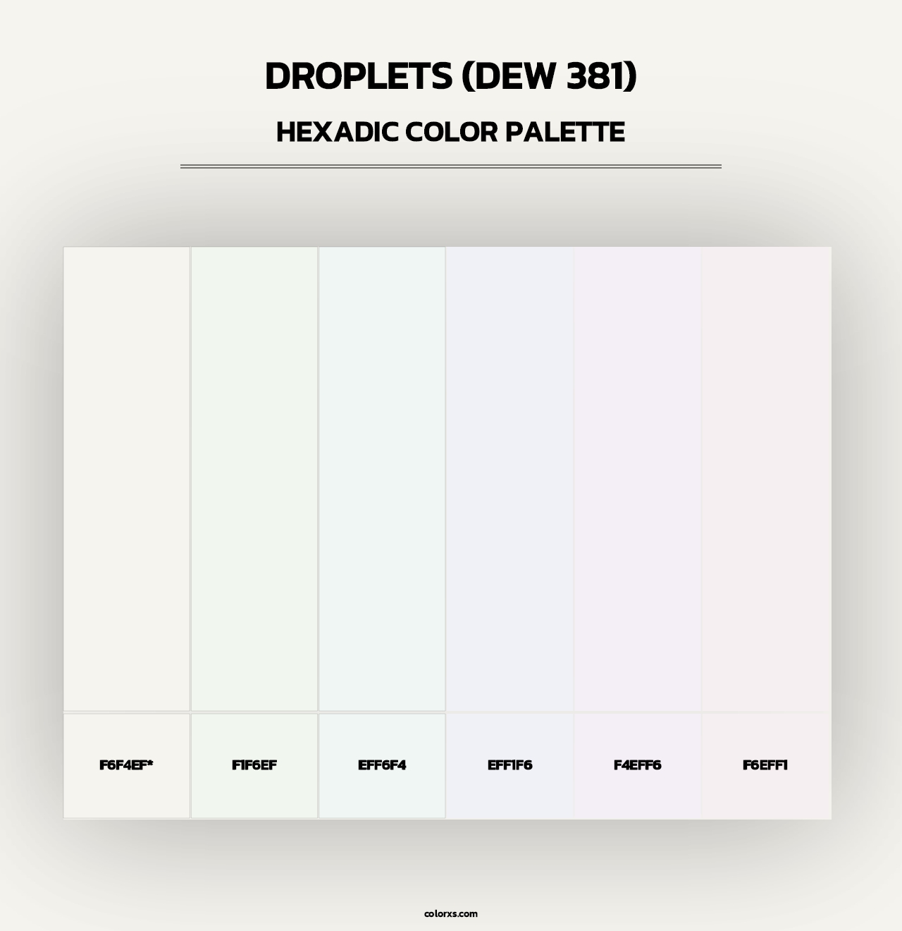 Droplets (DEW 381) - Hexadic Color Palette