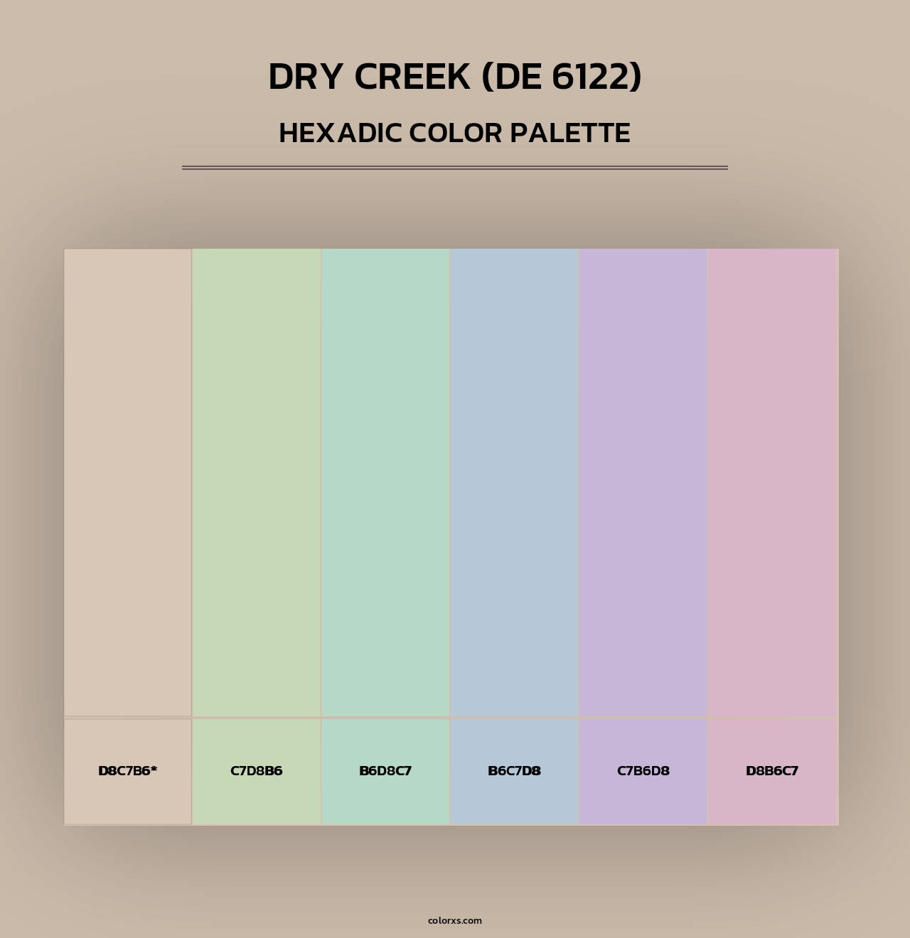 Dry Creek (DE 6122) - Hexadic Color Palette