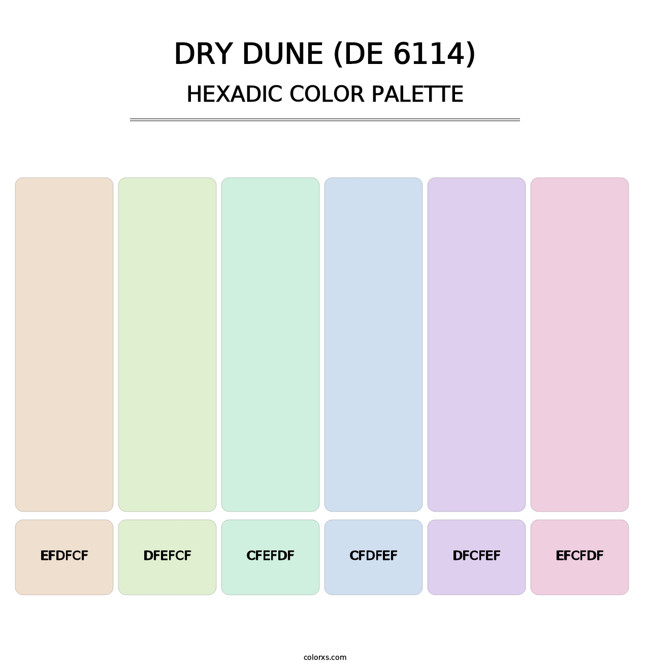 Dry Dune (DE 6114) - Hexadic Color Palette
