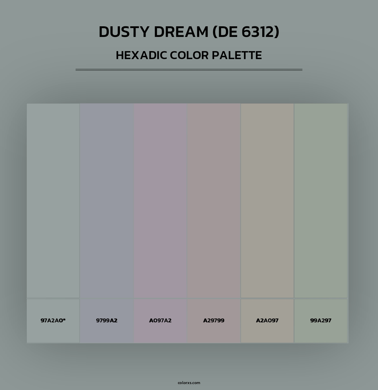 Dusty Dream (DE 6312) - Hexadic Color Palette