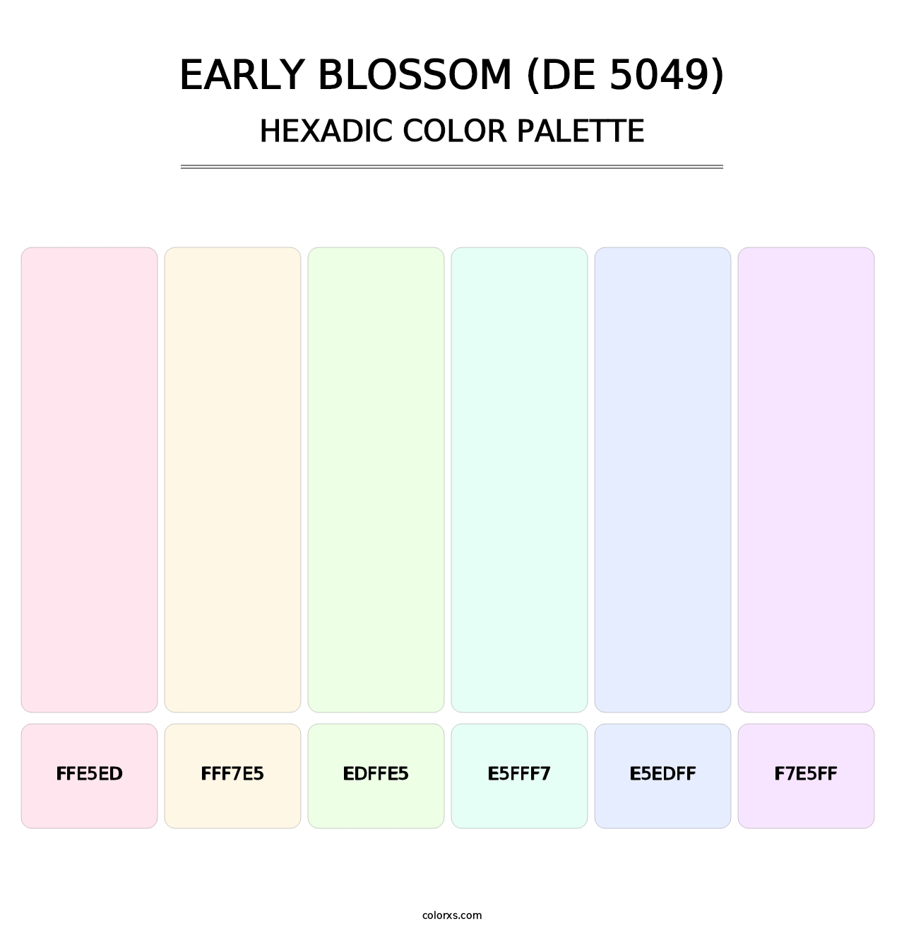 Early Blossom (DE 5049) - Hexadic Color Palette
