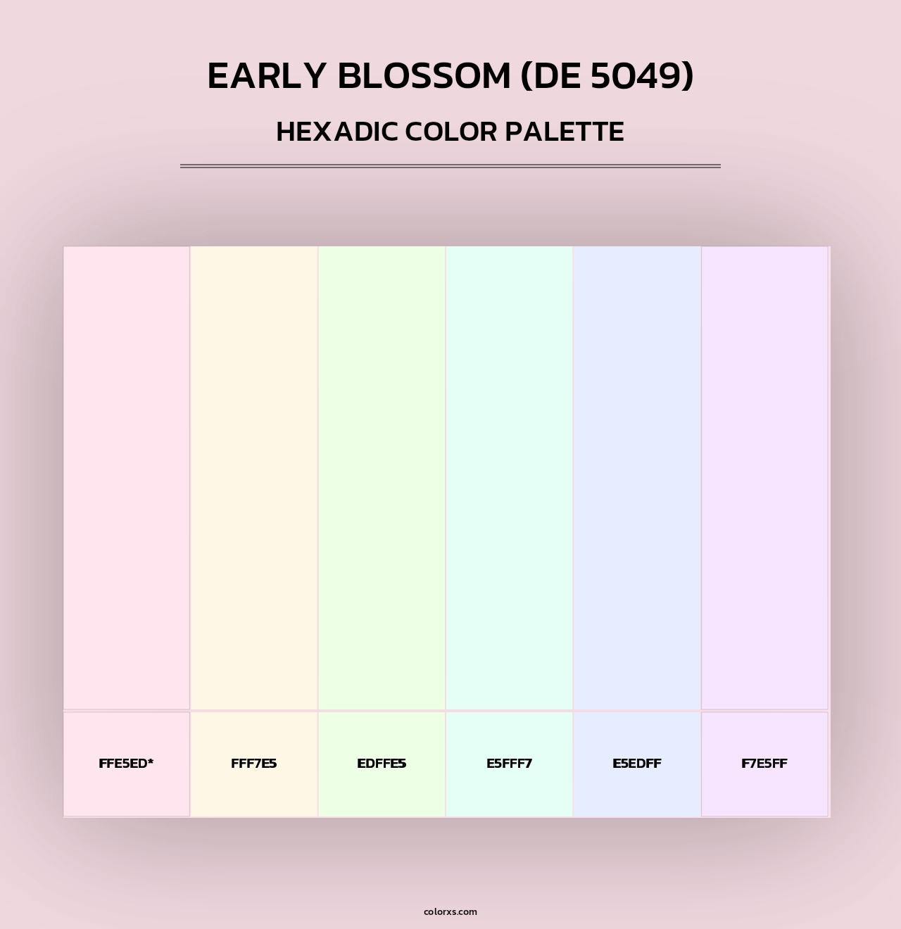 Early Blossom (DE 5049) - Hexadic Color Palette