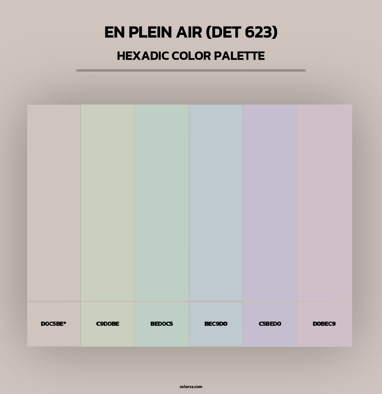 En Plein Air (DET 623) - Hexadic Color Palette