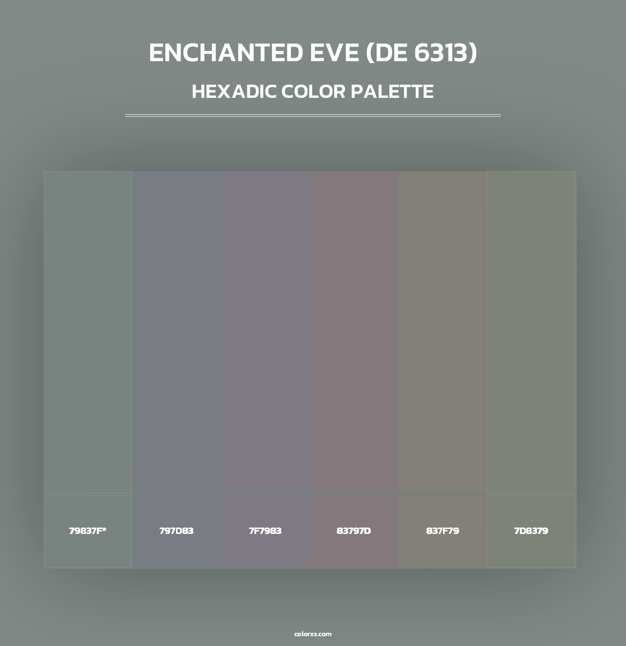 Enchanted Eve (DE 6313) - Hexadic Color Palette