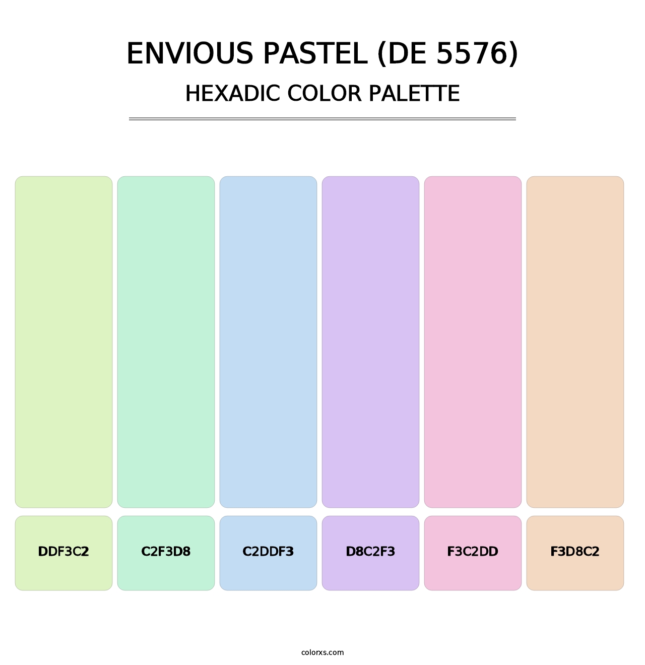 Envious Pastel (DE 5576) - Hexadic Color Palette