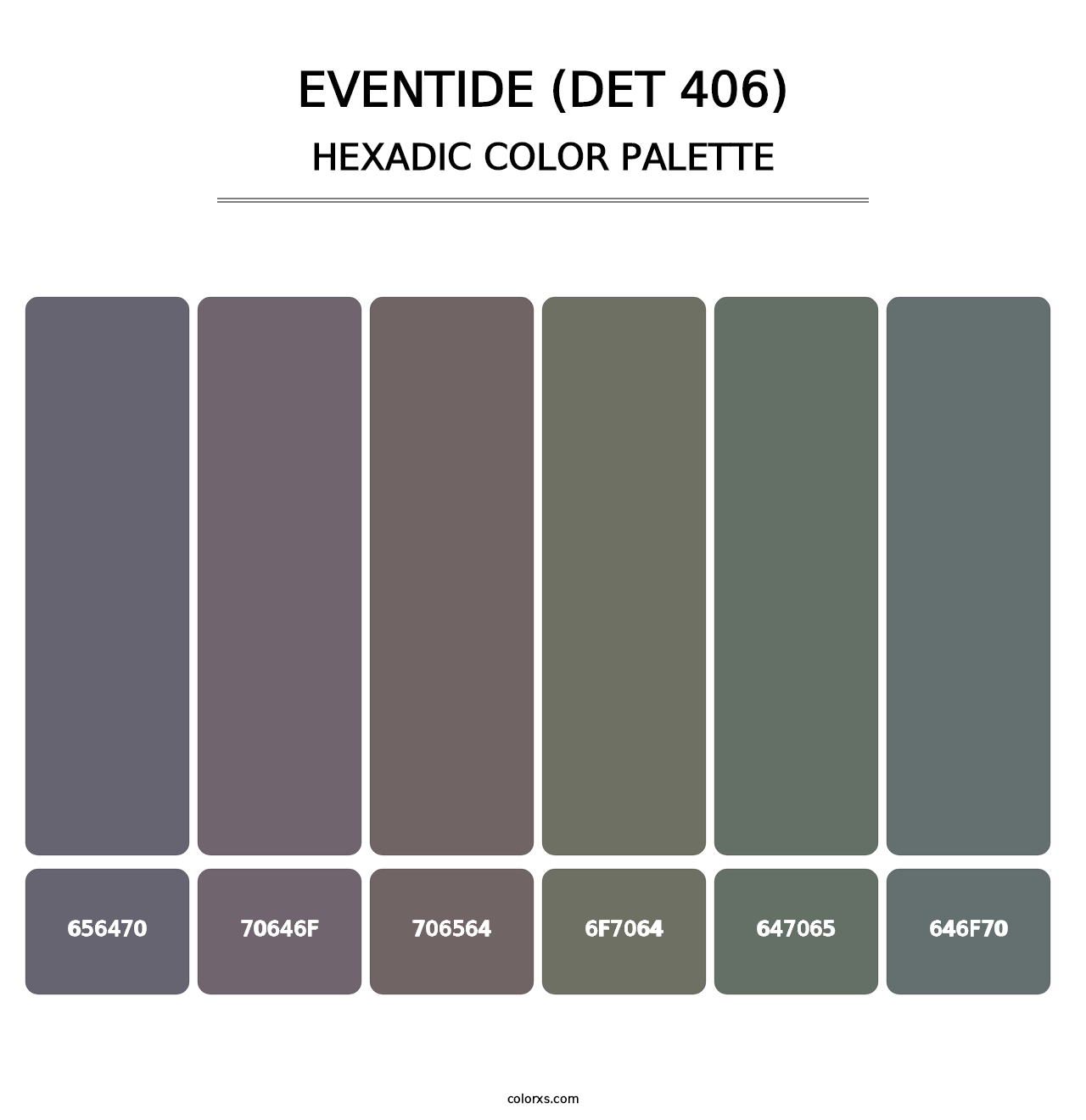 Eventide (DET 406) - Hexadic Color Palette