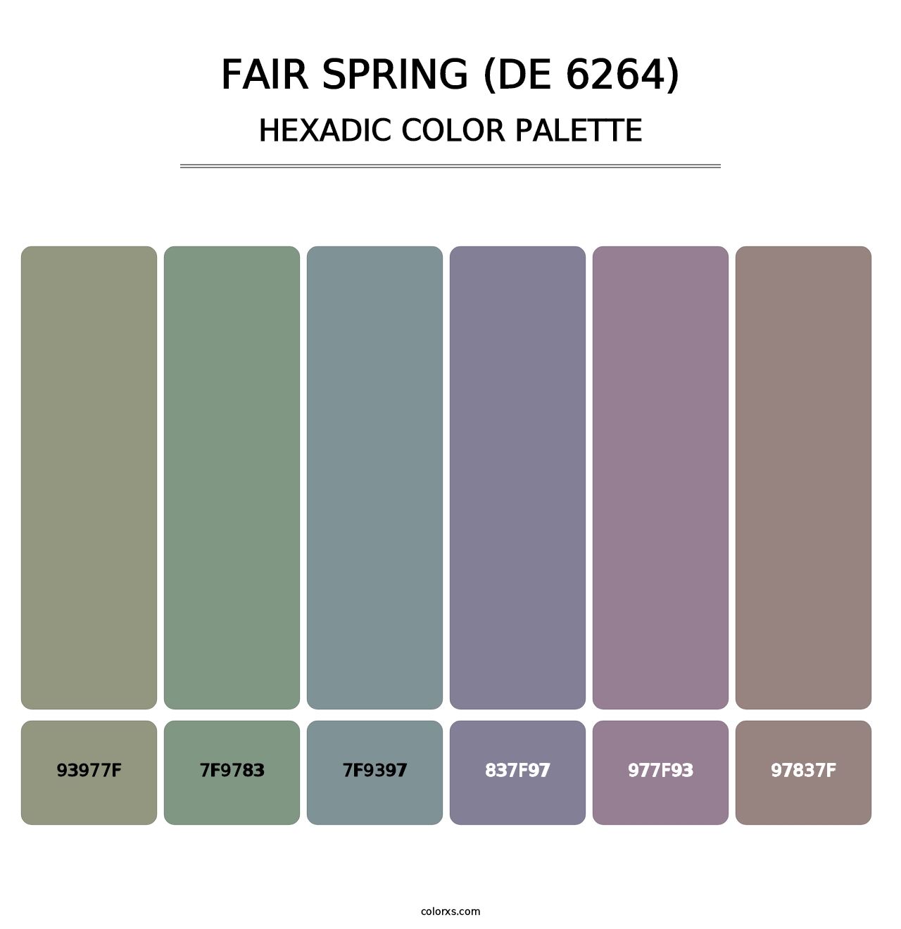 Fair Spring (DE 6264) - Hexadic Color Palette