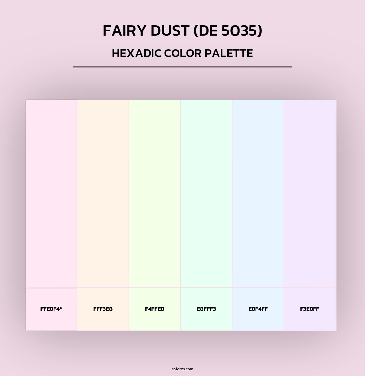 Fairy Dust (DE 5035) - Hexadic Color Palette