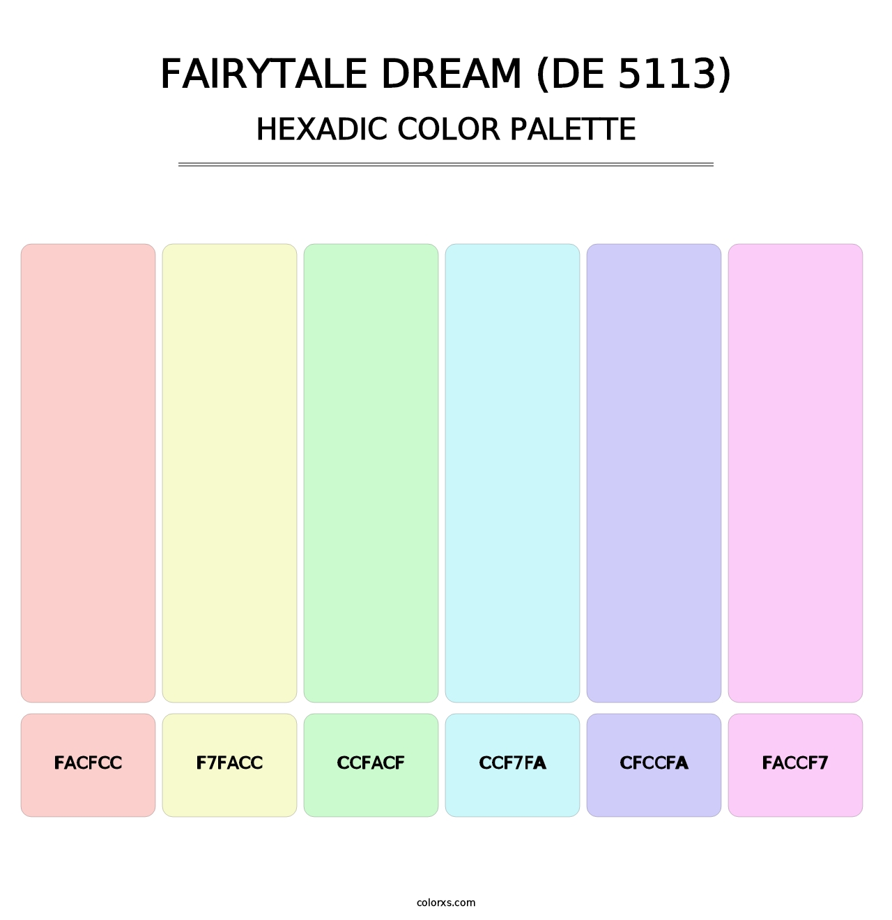 Fairytale Dream (DE 5113) - Hexadic Color Palette