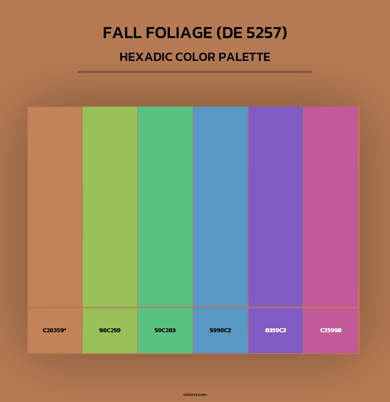 Fall Foliage (DE 5257) - Hexadic Color Palette