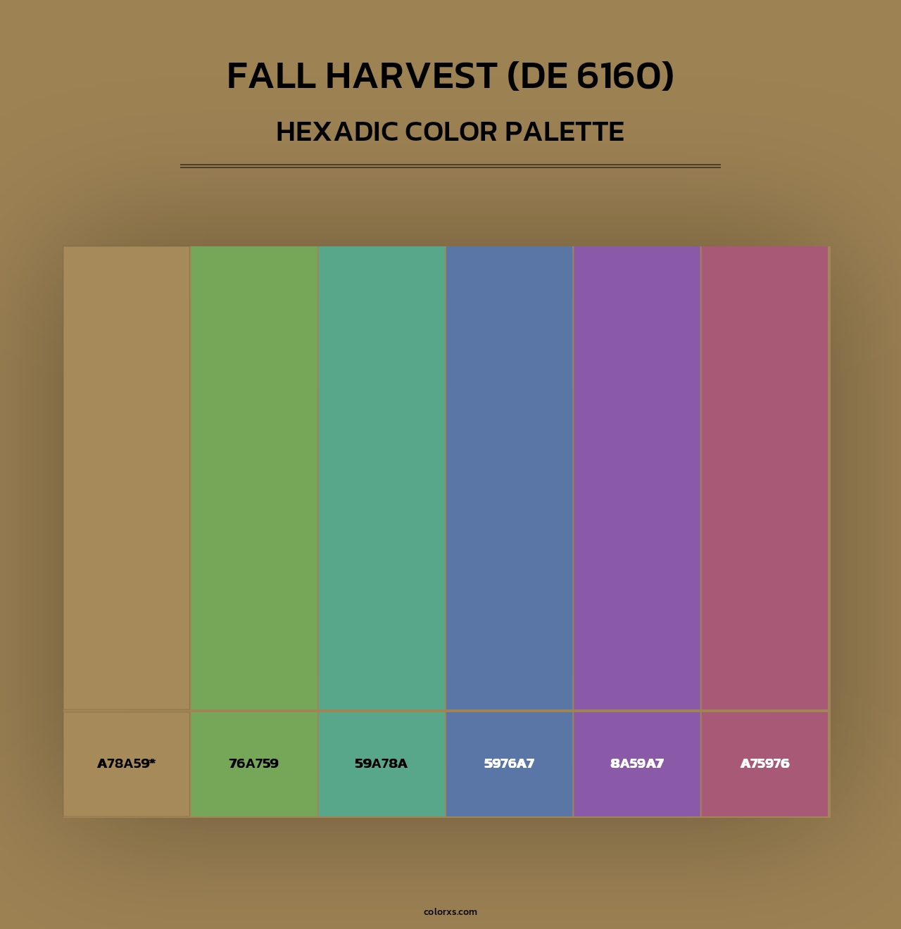 Fall Harvest (DE 6160) - Hexadic Color Palette