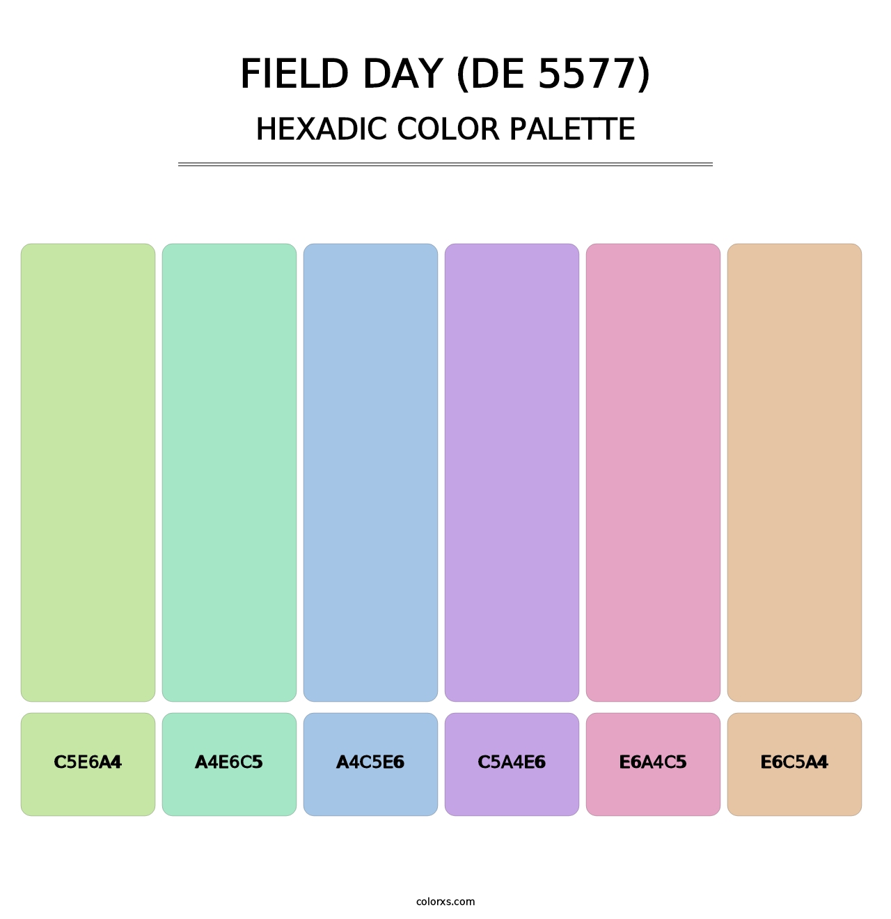 Field Day (DE 5577) - Hexadic Color Palette