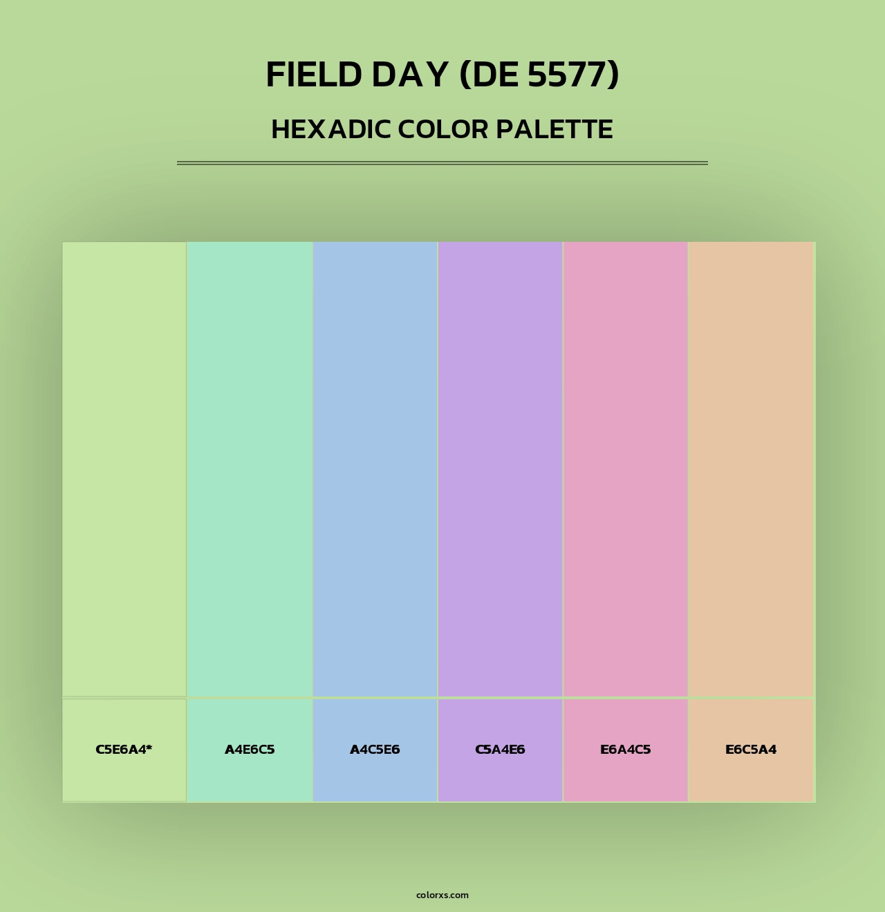 Field Day (DE 5577) - Hexadic Color Palette