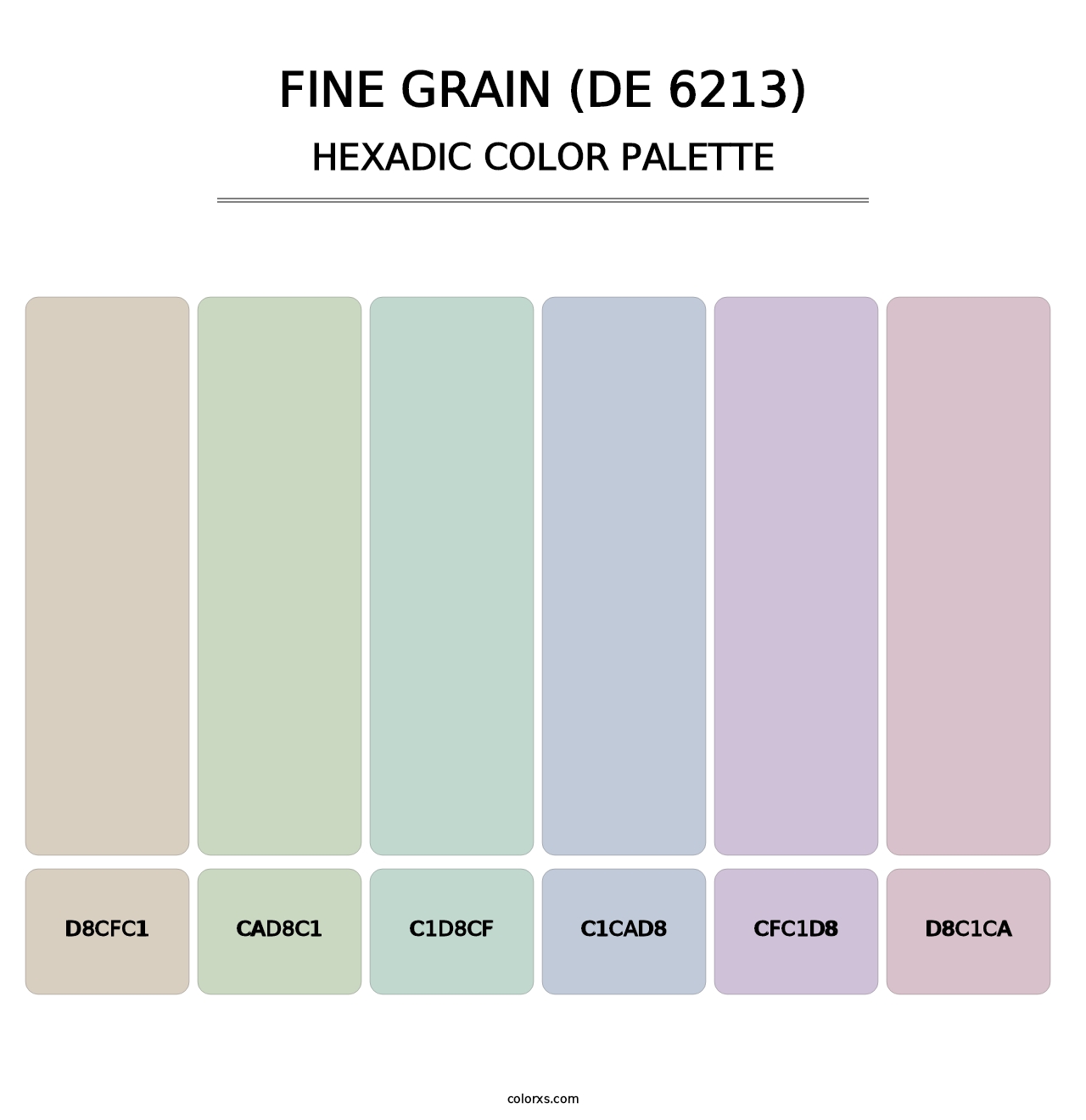 Fine Grain (DE 6213) - Hexadic Color Palette