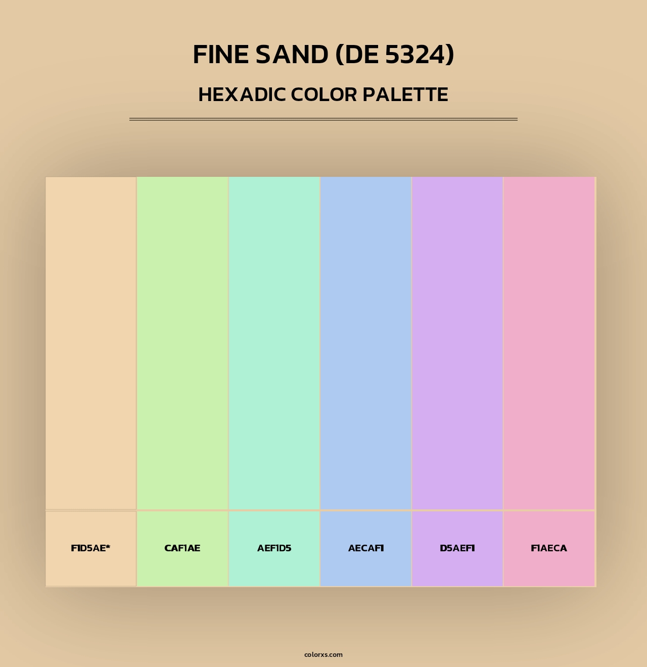 Fine Sand (DE 5324) - Hexadic Color Palette
