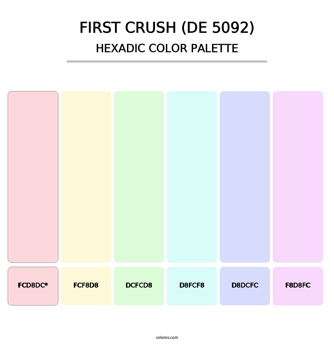 First Crush (DE 5092) - Hexadic Color Palette