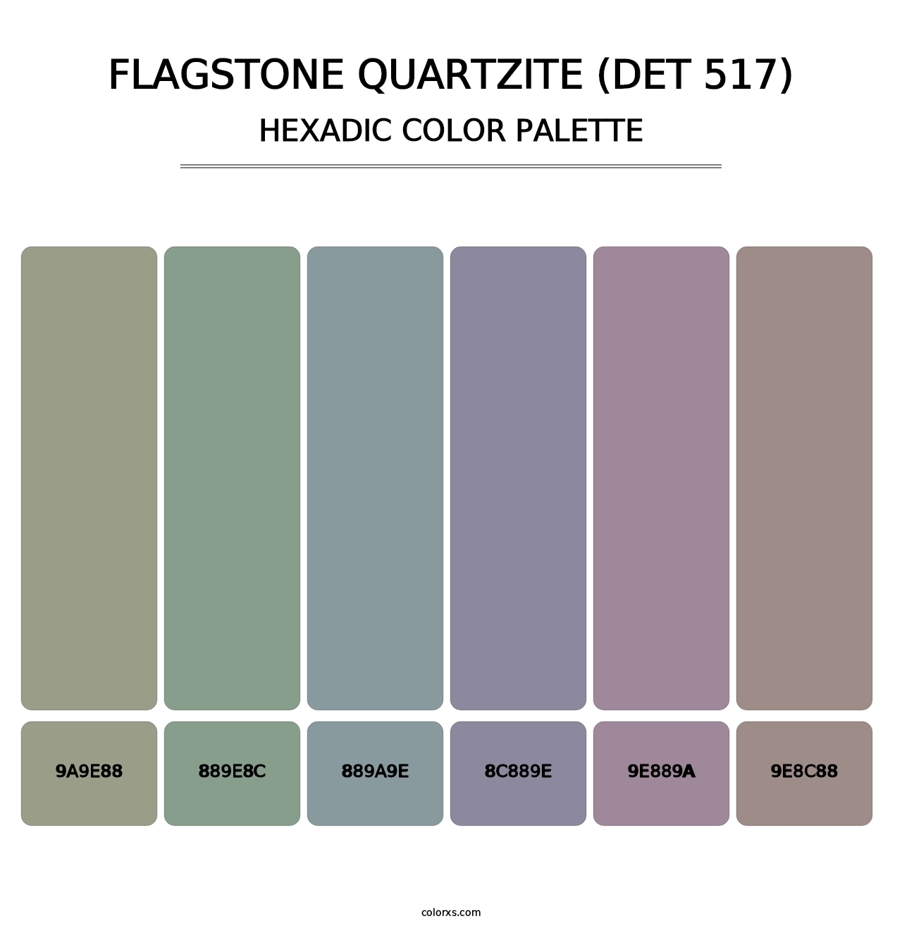 Flagstone Quartzite (DET 517) - Hexadic Color Palette