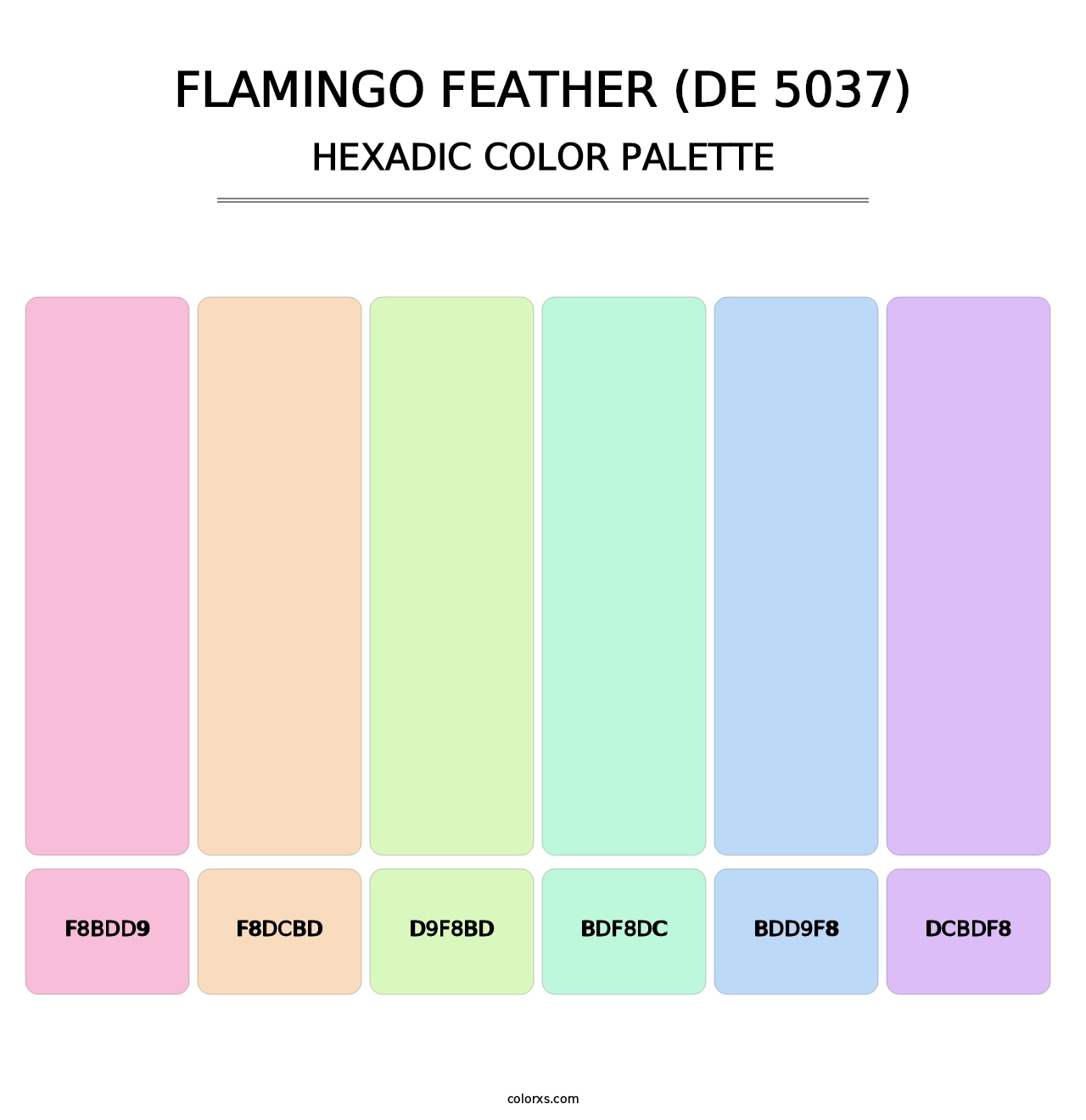 Flamingo Feather (DE 5037) - Hexadic Color Palette